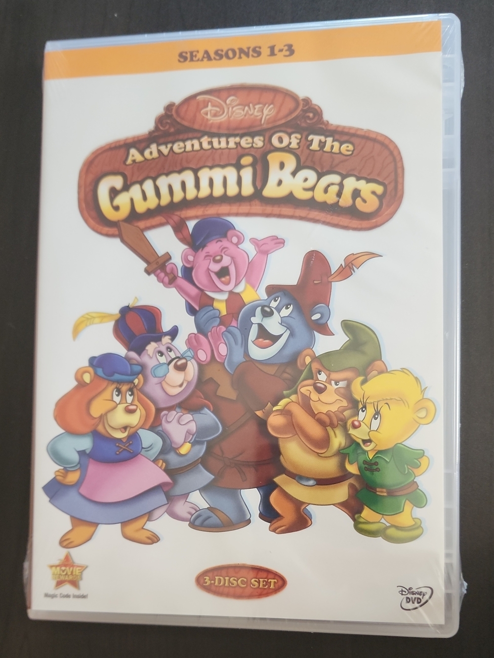 Sealed BRAND NEW Seasons 1-3 Adventures of the Gummi Bears DVD 3 Disc Set/ Y2K